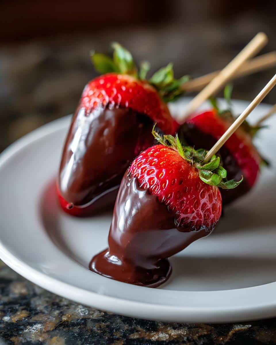 Chocolate-Dipped Strawberry Skewers - detail 2
