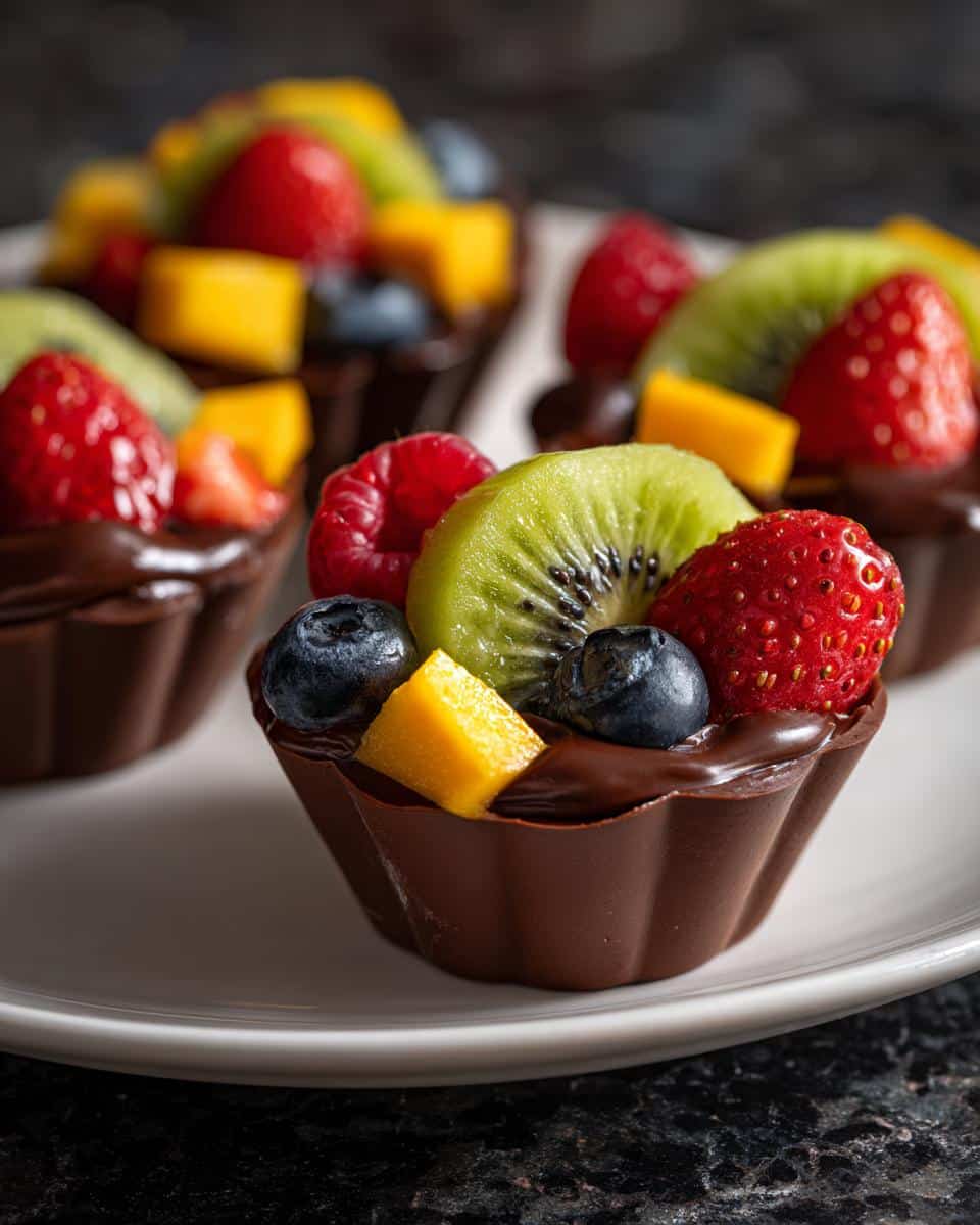 Chocolate Fruit Flower Pots - detail 1