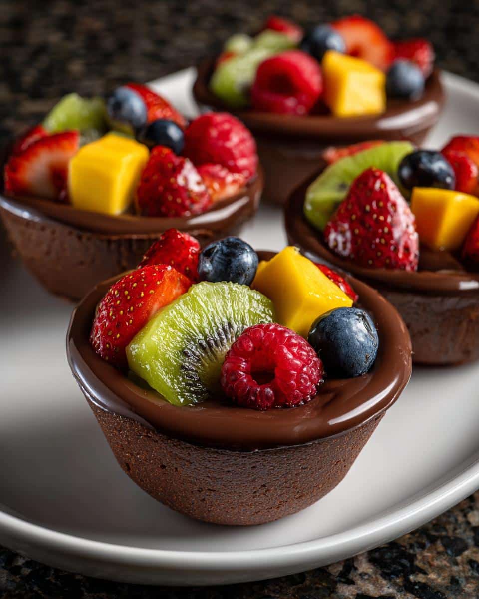 Chocolate Fruit Flower Pots - detail 3