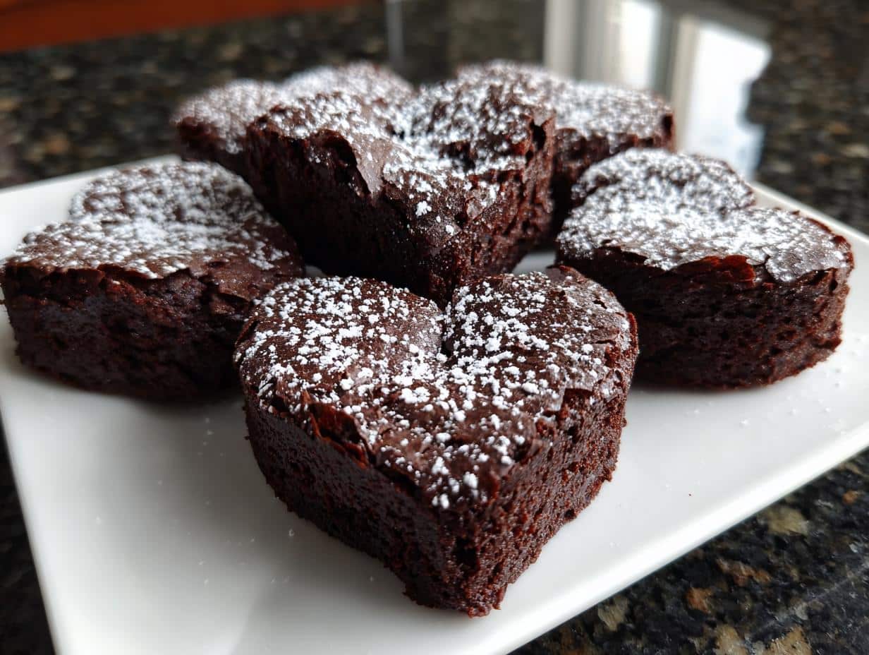 Chocolate Fudge Brownie Hearts