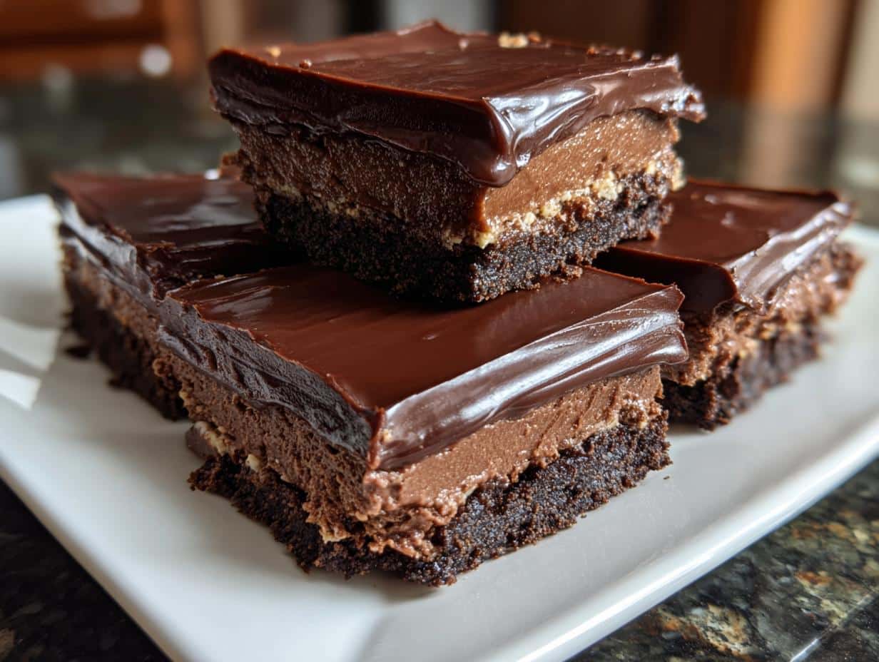 5-Ingredient Chocolate Icebox Bars: Decadent No-Bake Bliss
