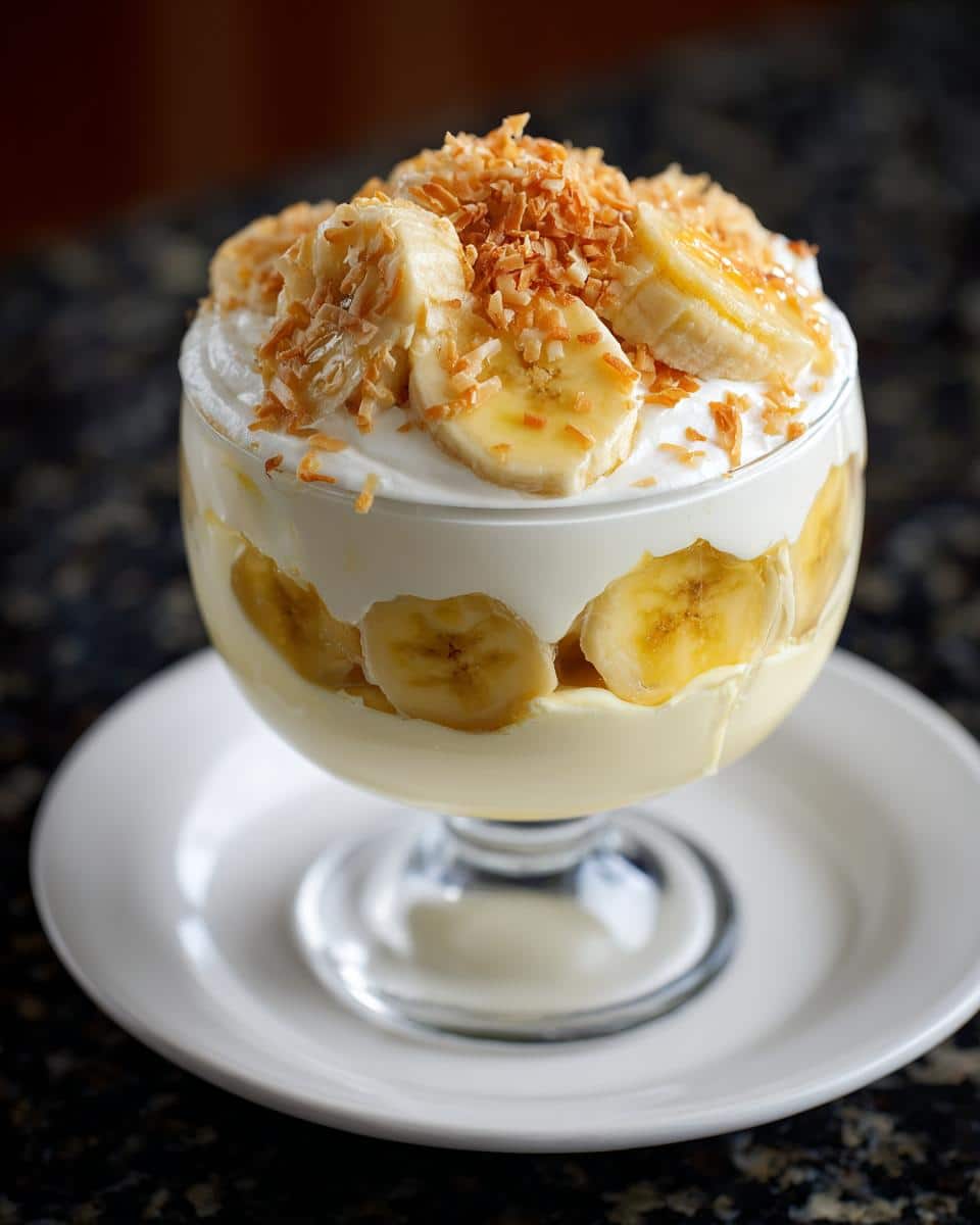 Coconut Banana Cream Dessert - detail 1