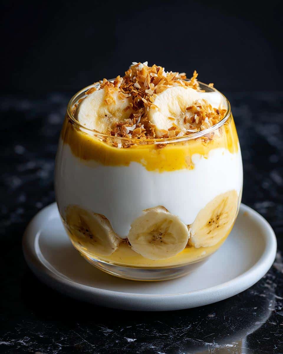 Coconut Banana Cream Dessert - detail 3