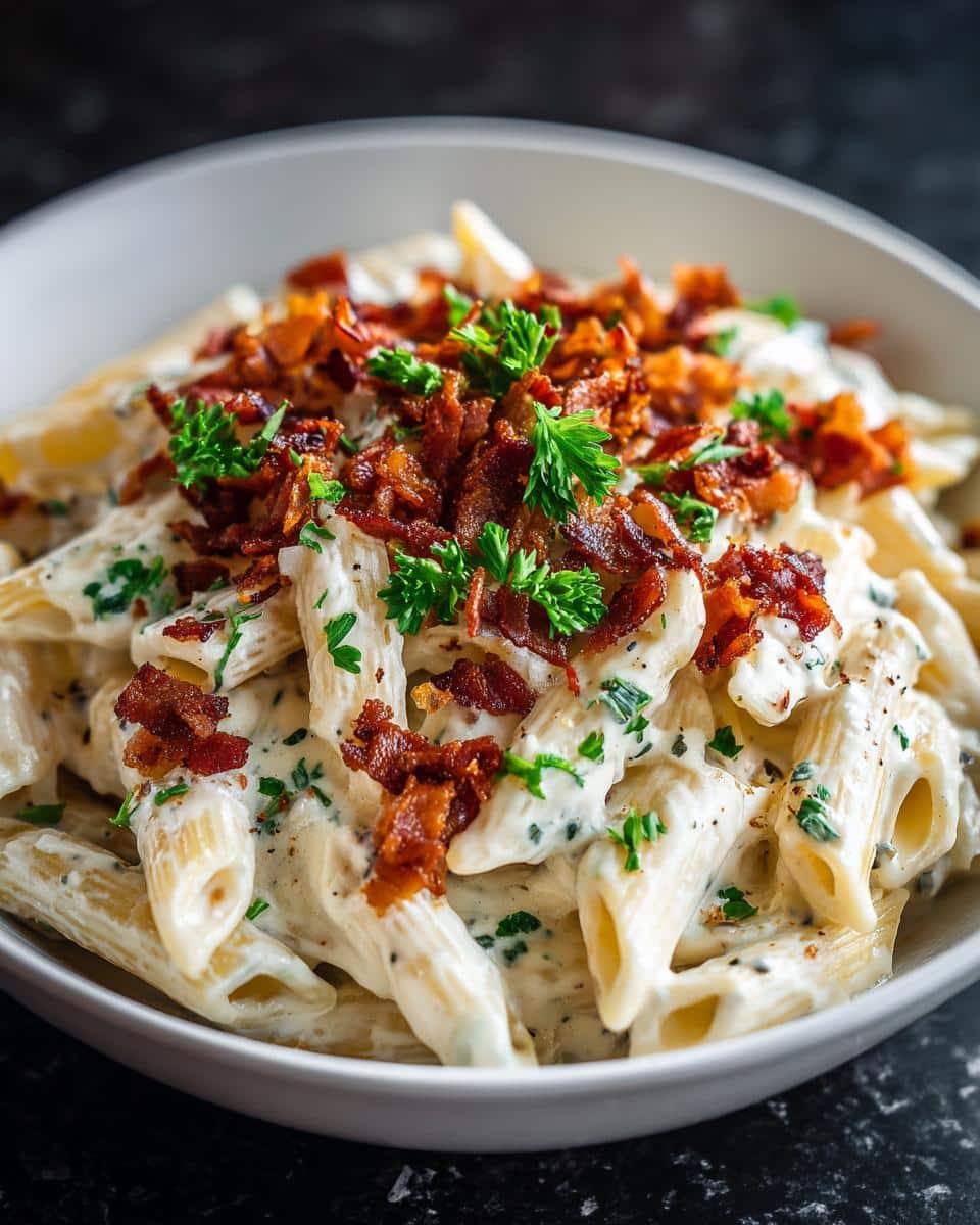 Creamy Bacon Ranch Pasta - detail 3
