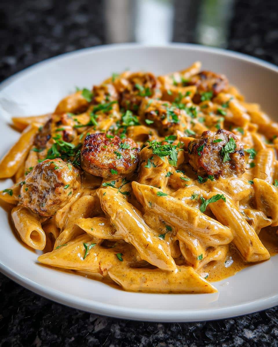 Creamy Cajun Sausage Pasta - detail 1
