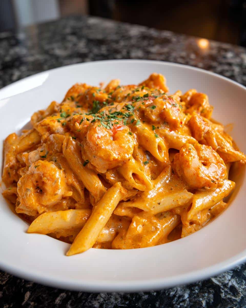 Creamy Cajun Shrimp Penne - detail 2