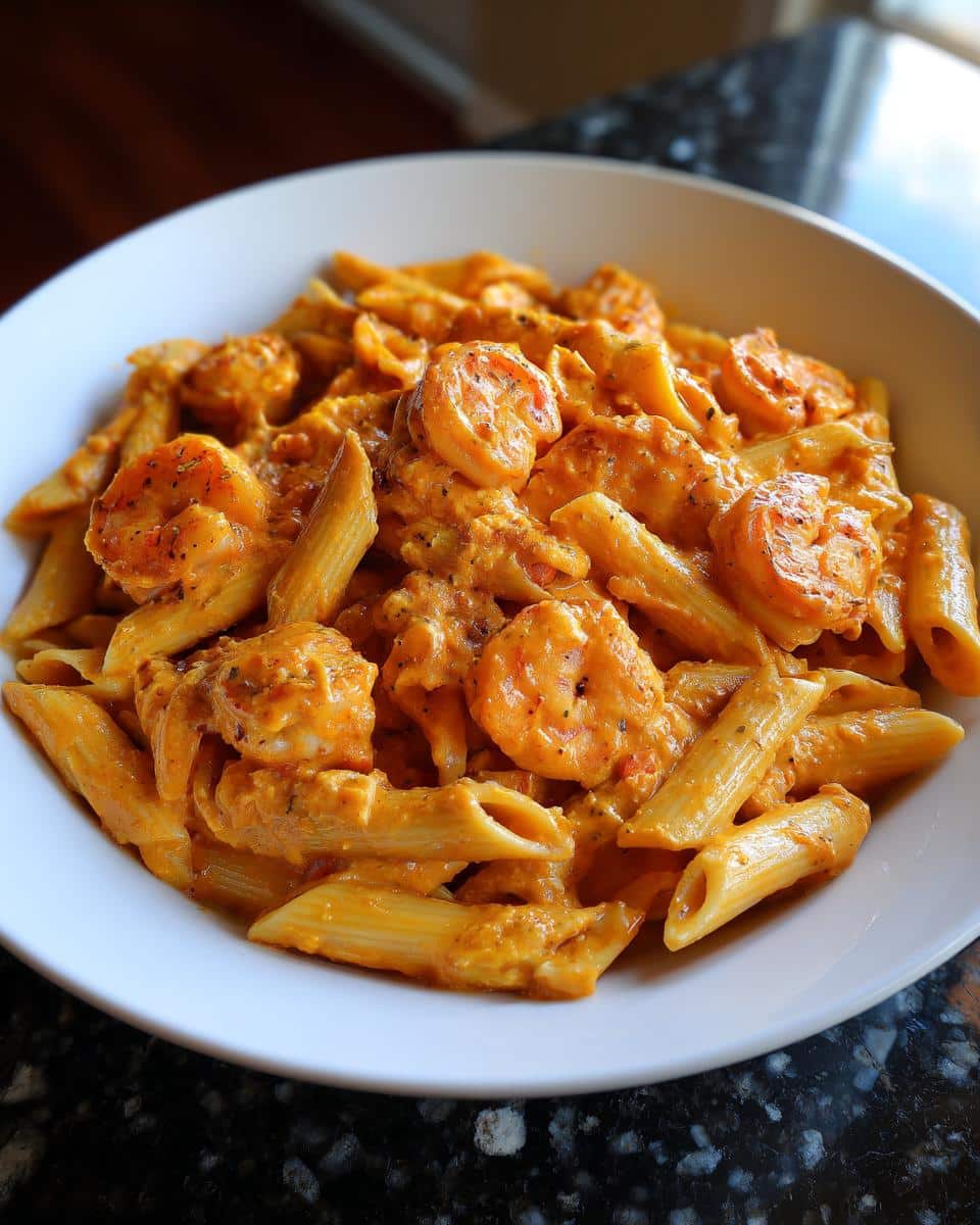 Creamy Cajun Shrimp Penne - detail 3