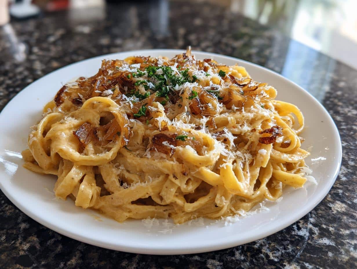 Creamy Caramelized Onion Pasta