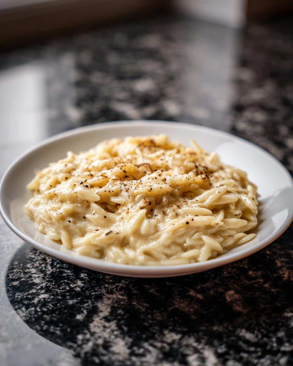 Creamy Garlic Parmesan Orzo - detail 2