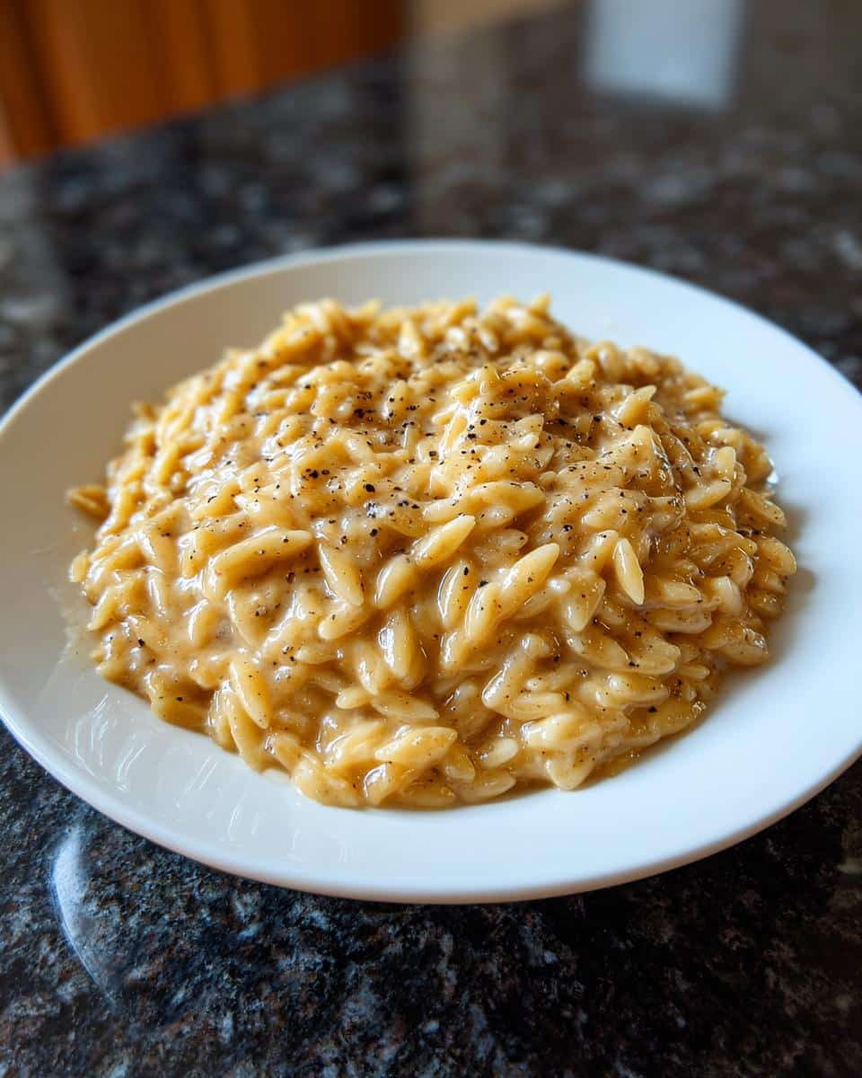 Creamy Garlic Parmesan Orzo - detail 4
