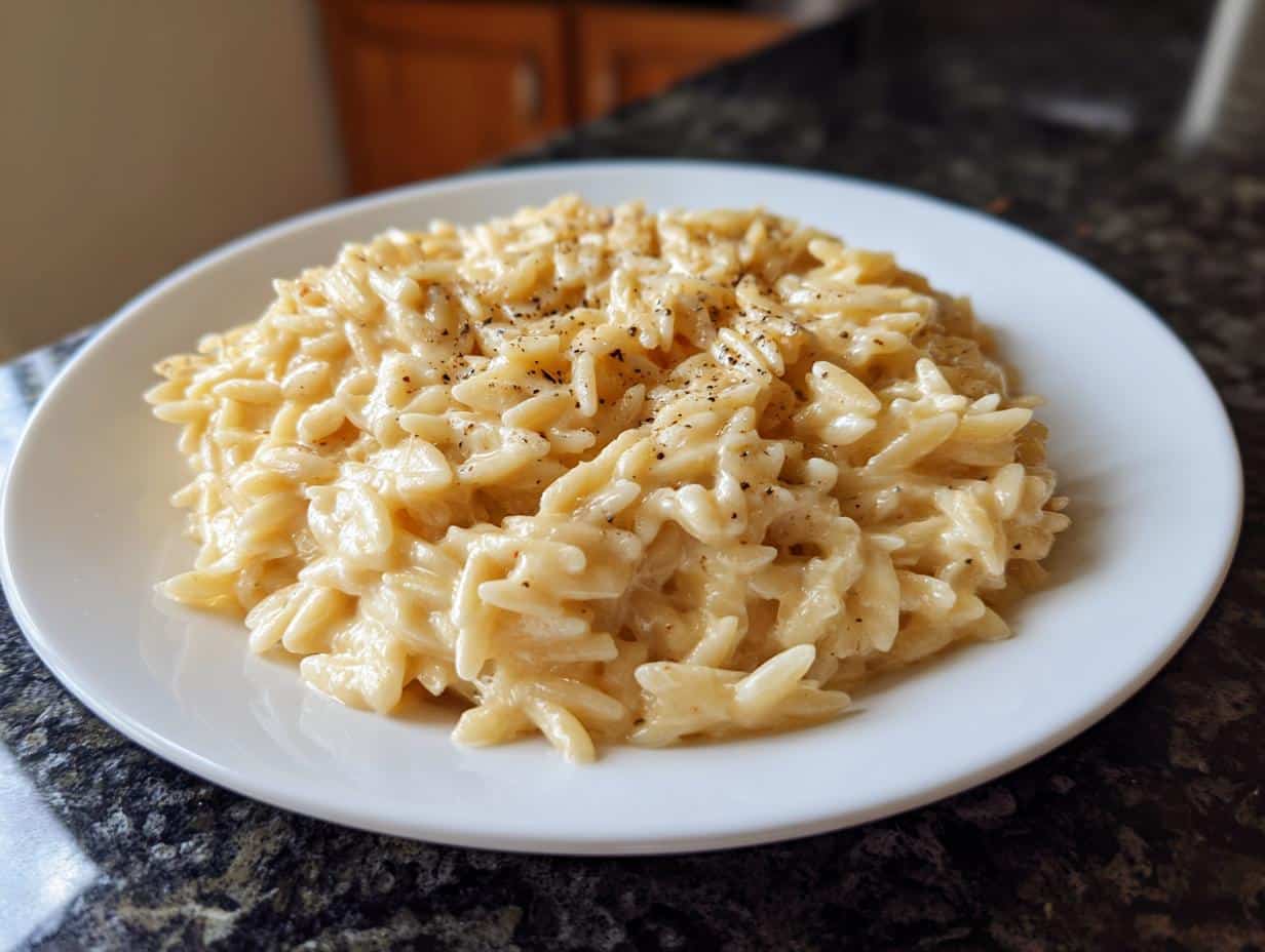 Creamy Garlic Parmesan Orzo Recipe in Just 20 Minutes, Irresistible!