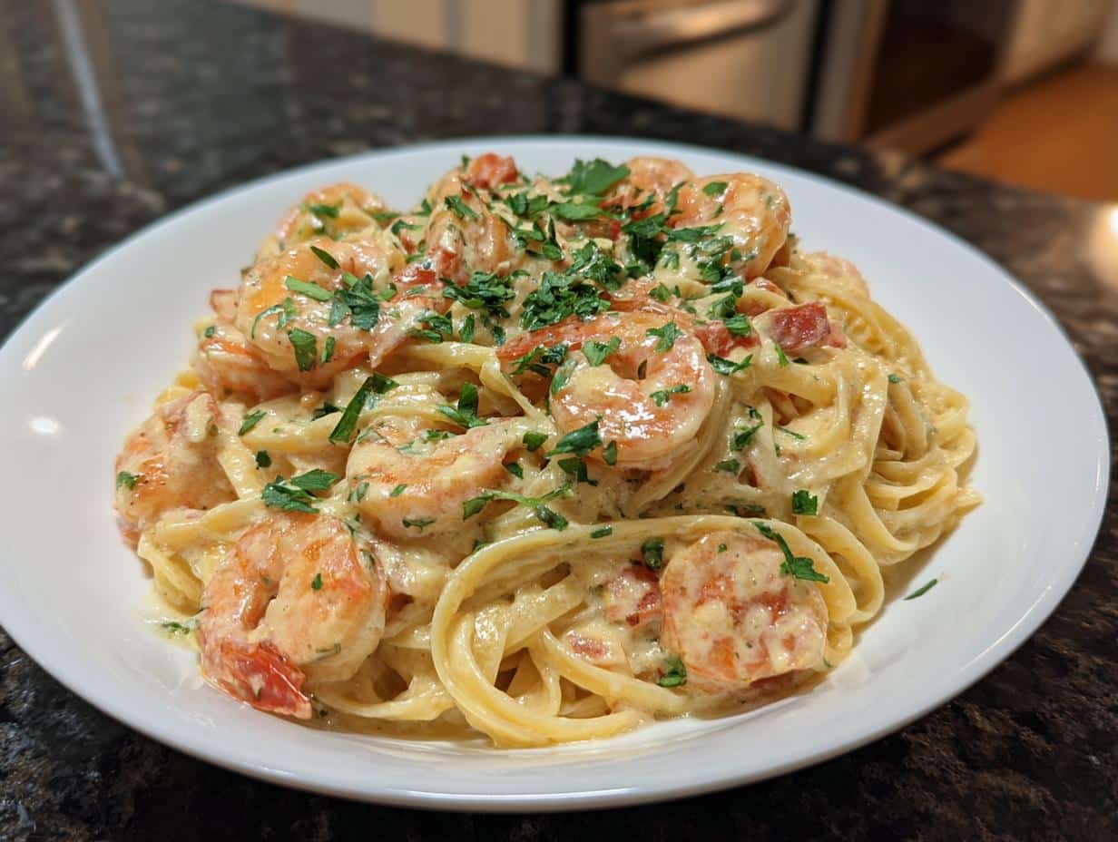 25-Minute Creamy Garlic Shrimp Pasta You’ll Crave Forever