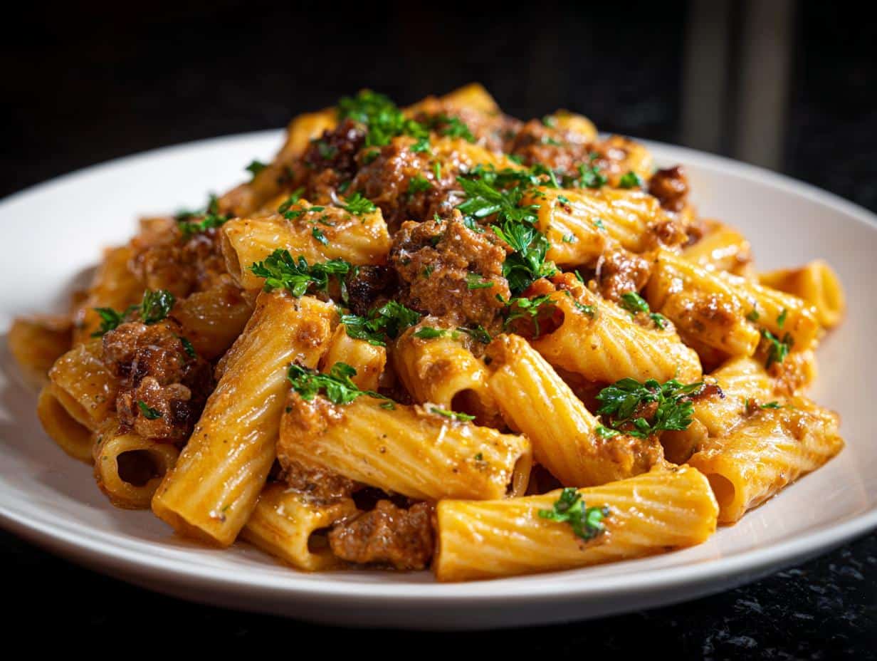 Creamy Italian Sausage Rigatoni