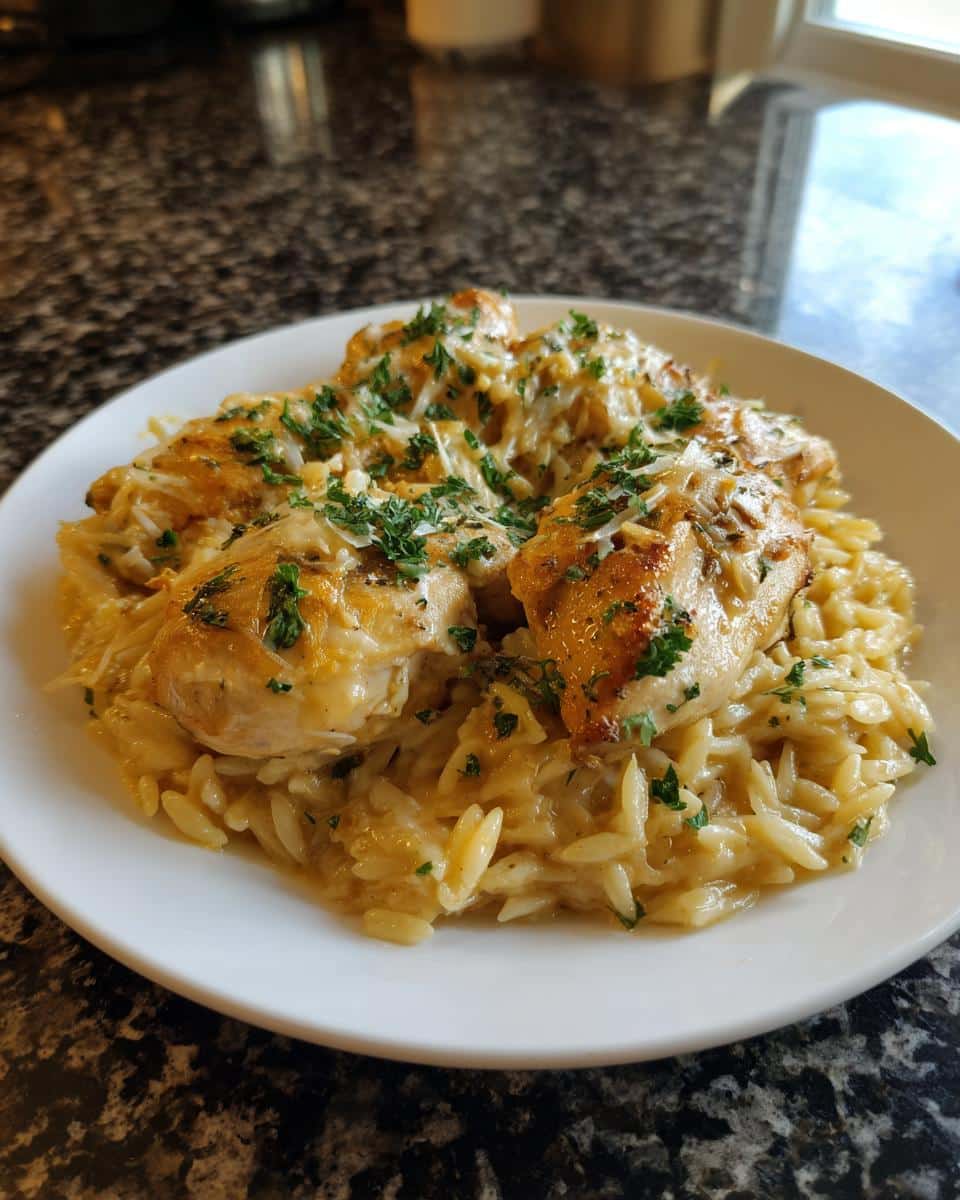 Creamy Parmesan Chicken Orzo - detail 1