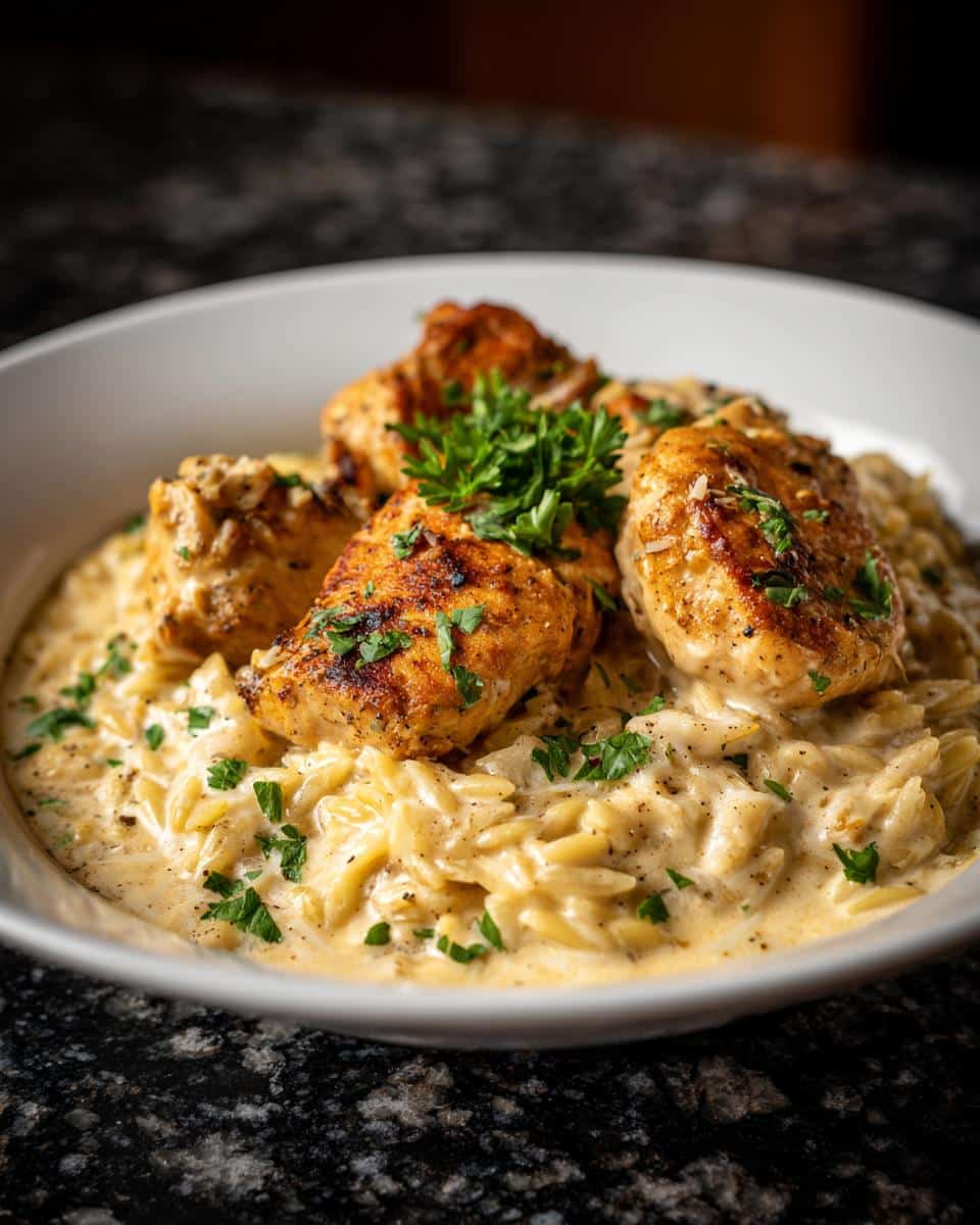 Creamy Parmesan Chicken Orzo - detail 2