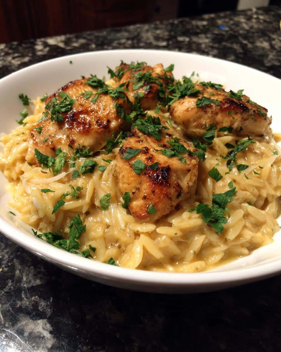 Creamy Parmesan Chicken Orzo - detail 3