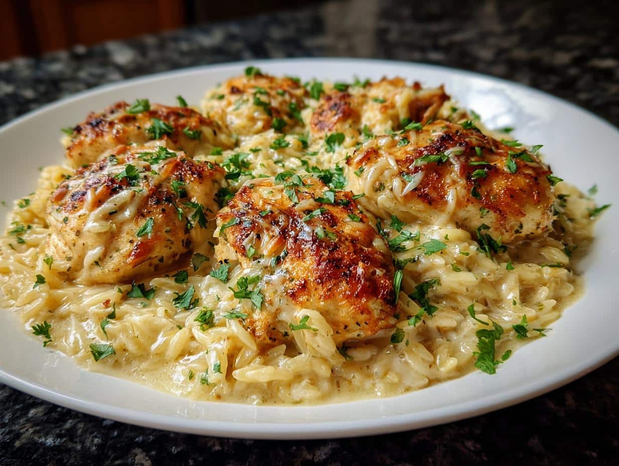 Creamy Parmesan Chicken Orzo, 30-Minute Comfort Dinner Revelation!