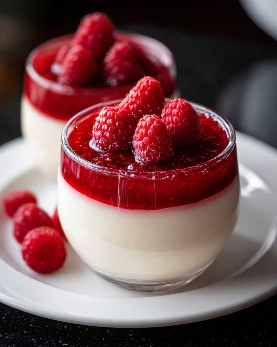 Creamy Raspberry Pudding Cups - detail 1
