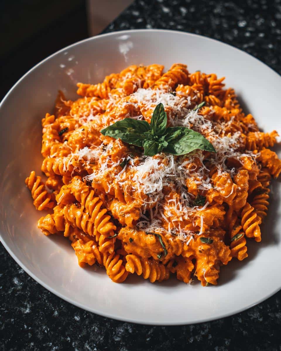 Creamy Roasted Red Pepper Pasta - detail 1