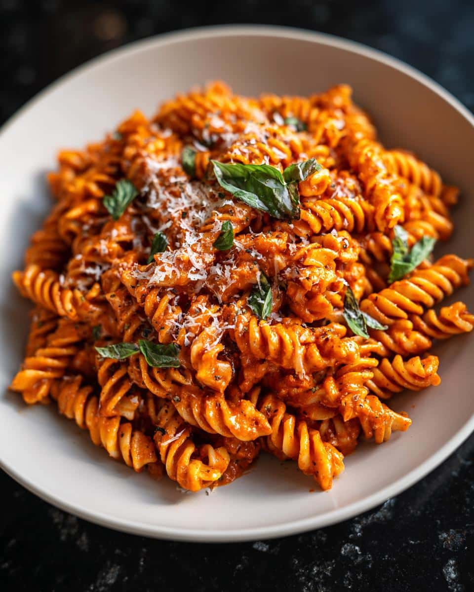 Creamy Roasted Red Pepper Pasta - detail 3