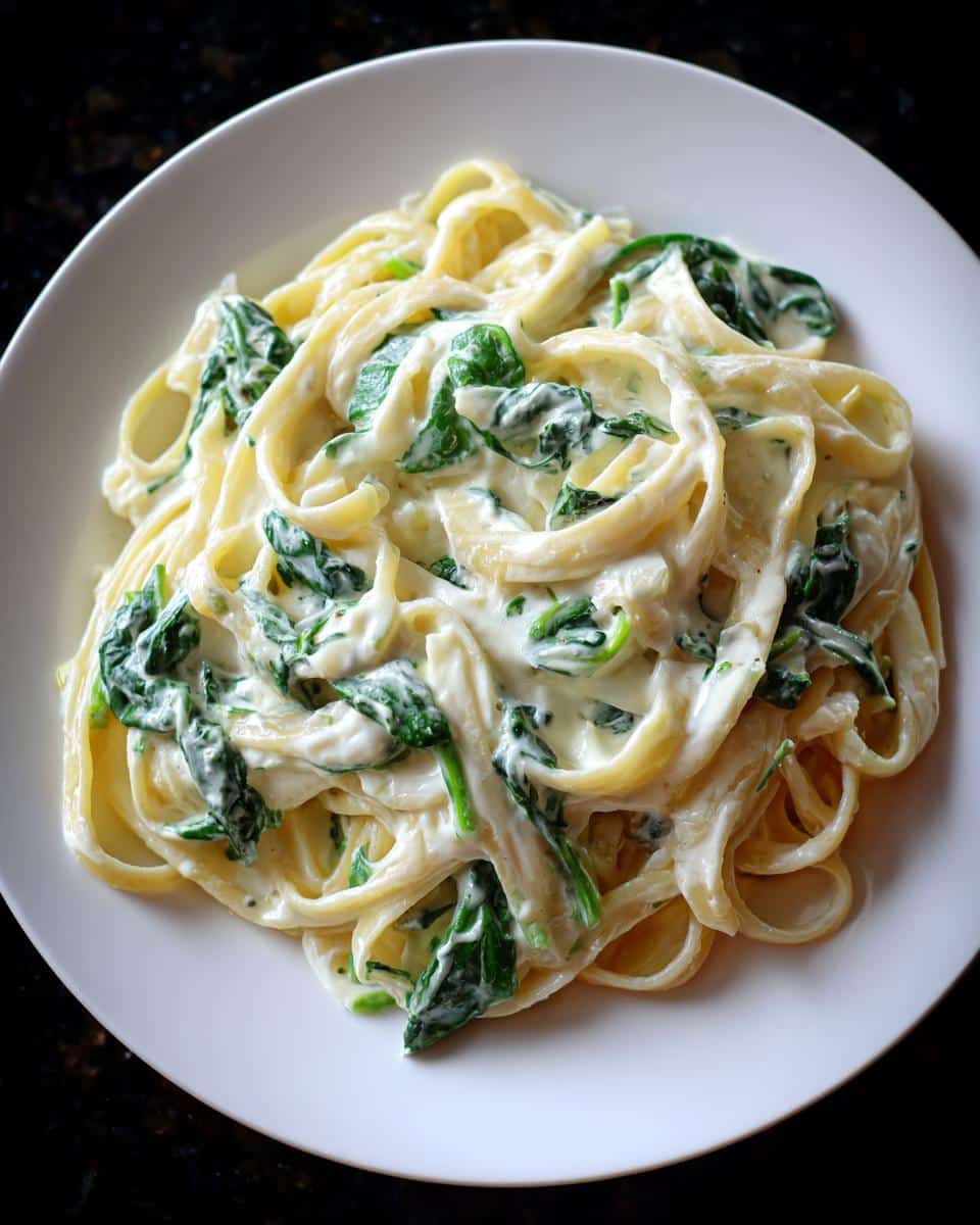 Creamy Spinach Alfredo Pasta - detail 3