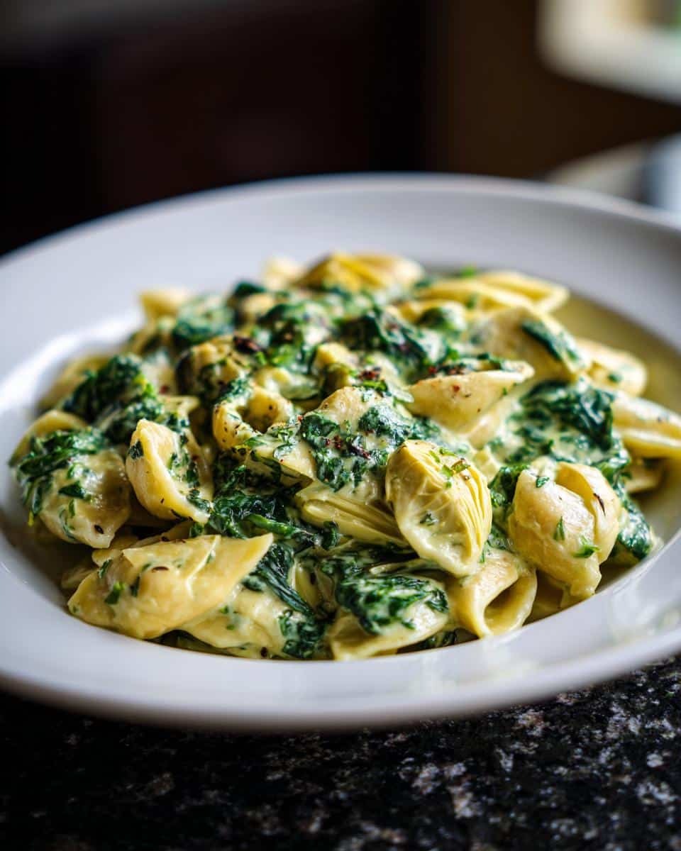 Creamy Spinach Artichoke Pasta - detail 1