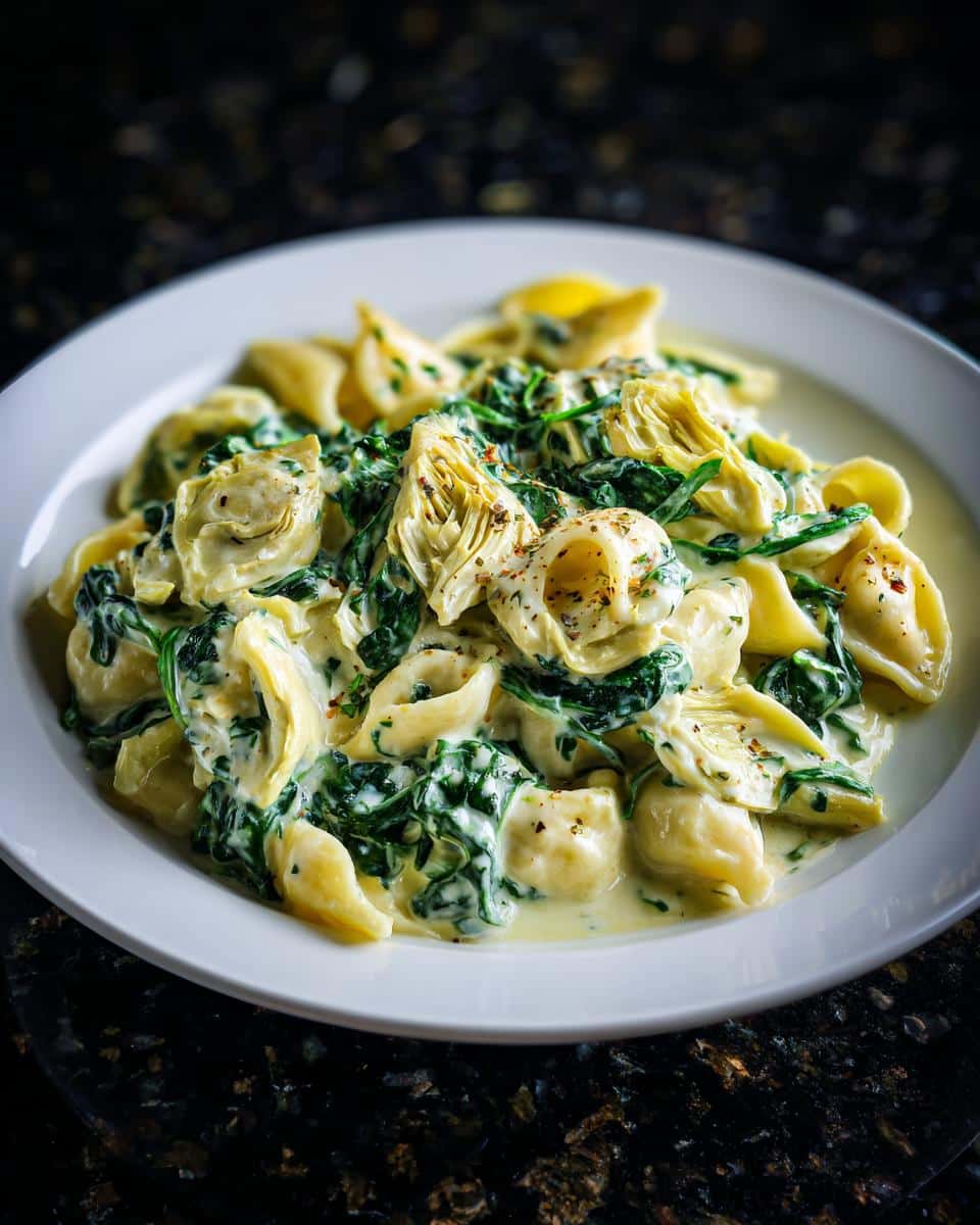 Creamy Spinach Artichoke Pasta - detail 4