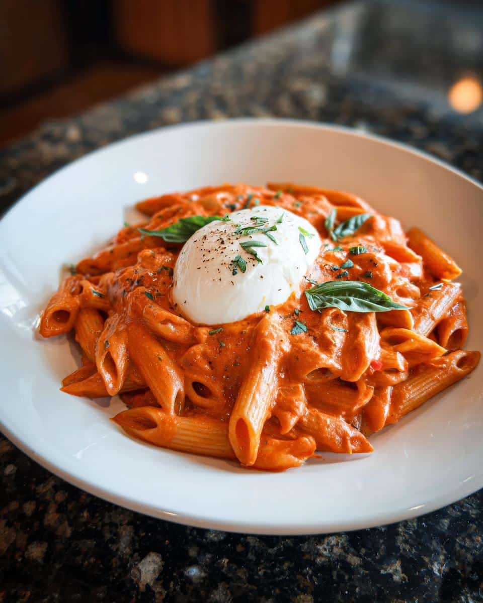Creamy Tomato Burrata Pasta - detail 1