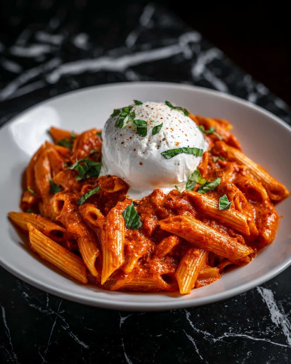 Creamy Tomato Burrata Pasta - detail 2