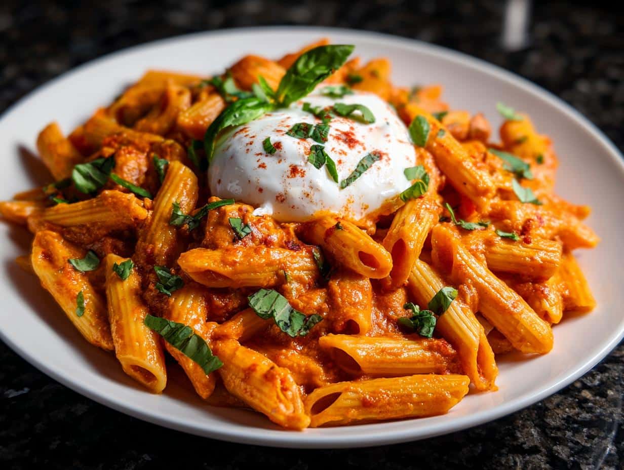 Creamy Tomato Burrata Pasta