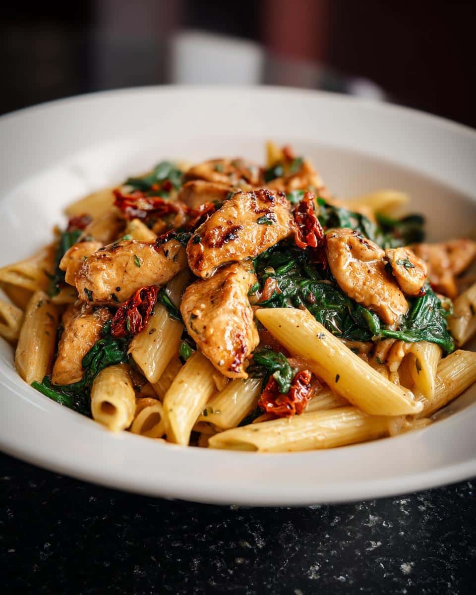 Creamy Tuscan Chicken Pasta - detail 1