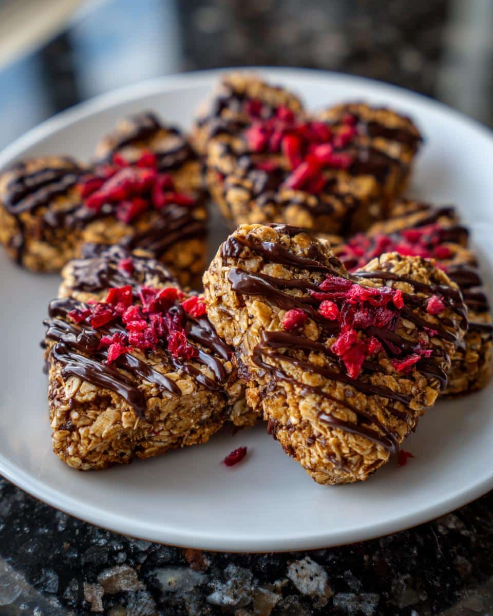 Crunchy Granola Heart Bars - detail 1