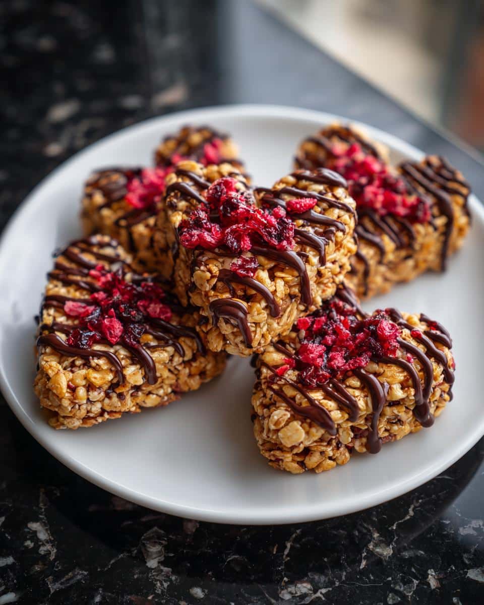 Crunchy Granola Heart Bars - detail 3