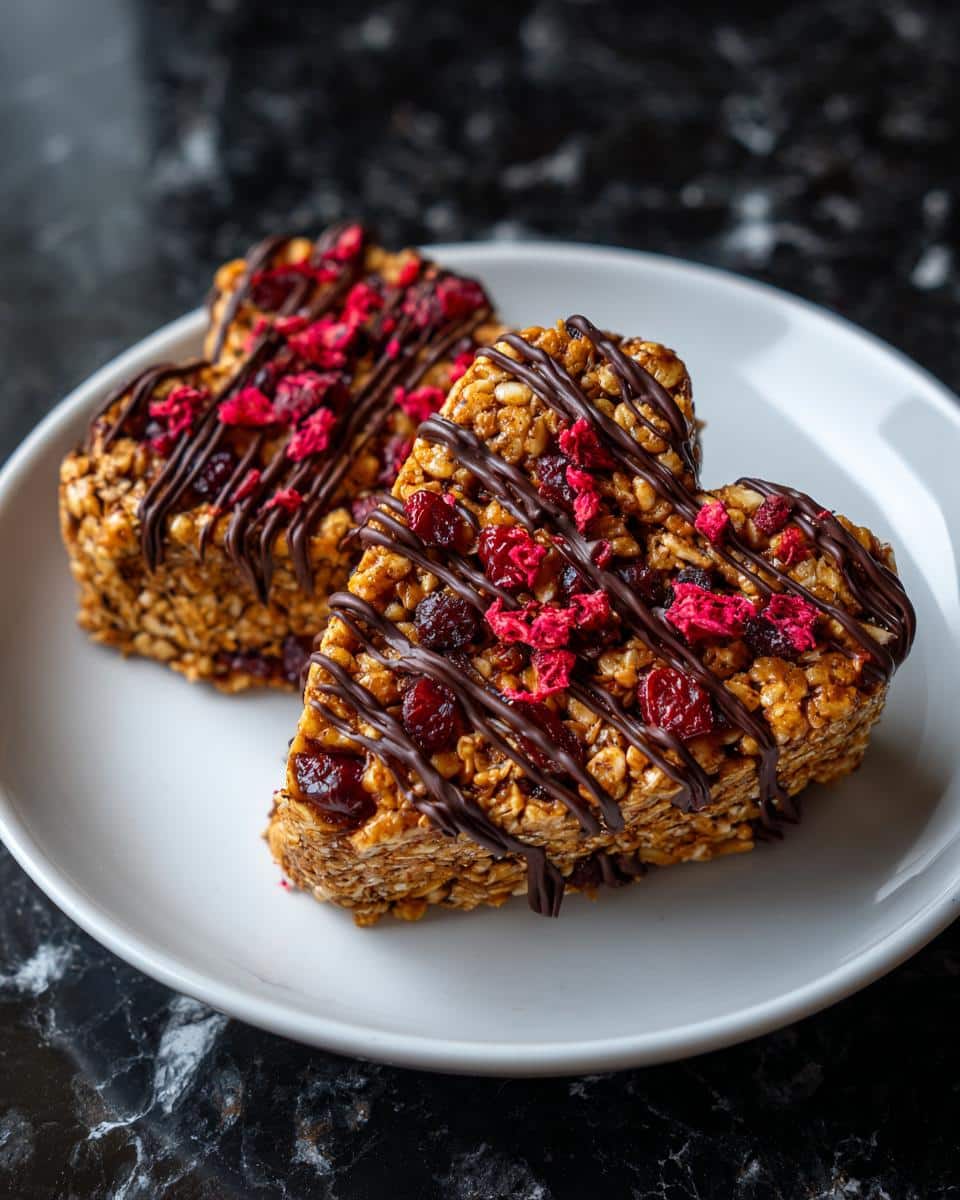 Crunchy Granola Heart Bars - detail 4