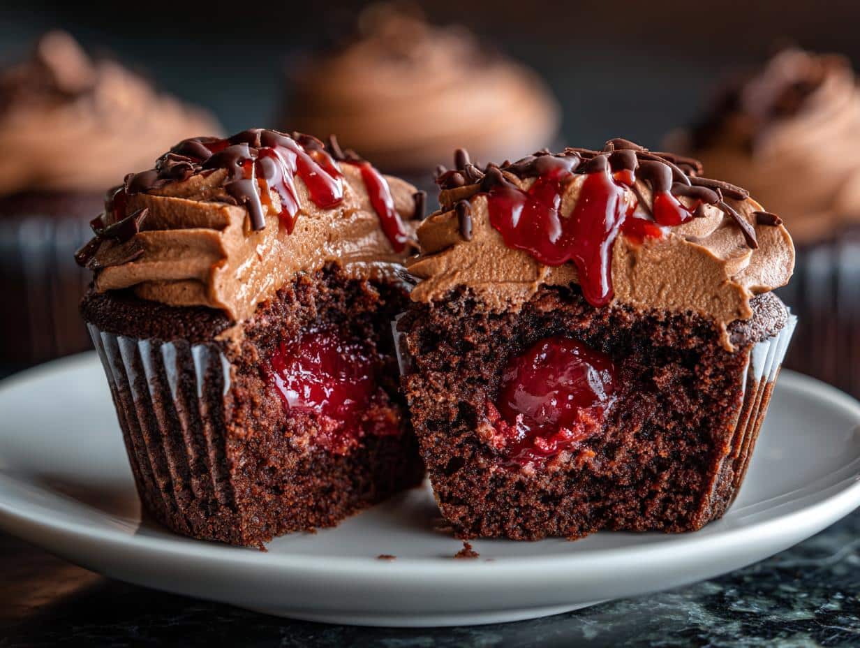 9 Heavenly Cherry Chocolate Cupcakes for Love