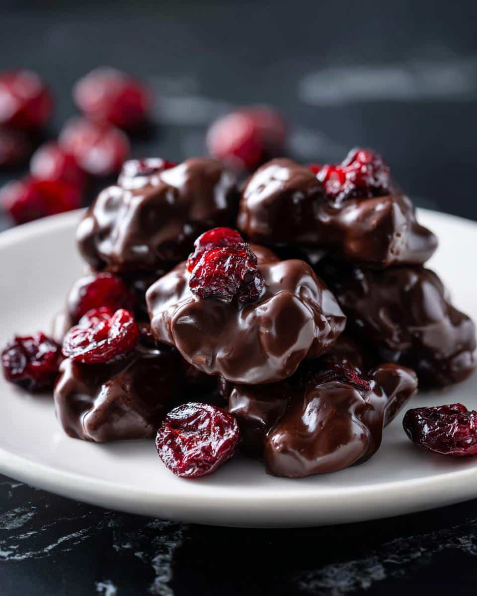 Dark Chocolate Cherry Clusters - detail 1