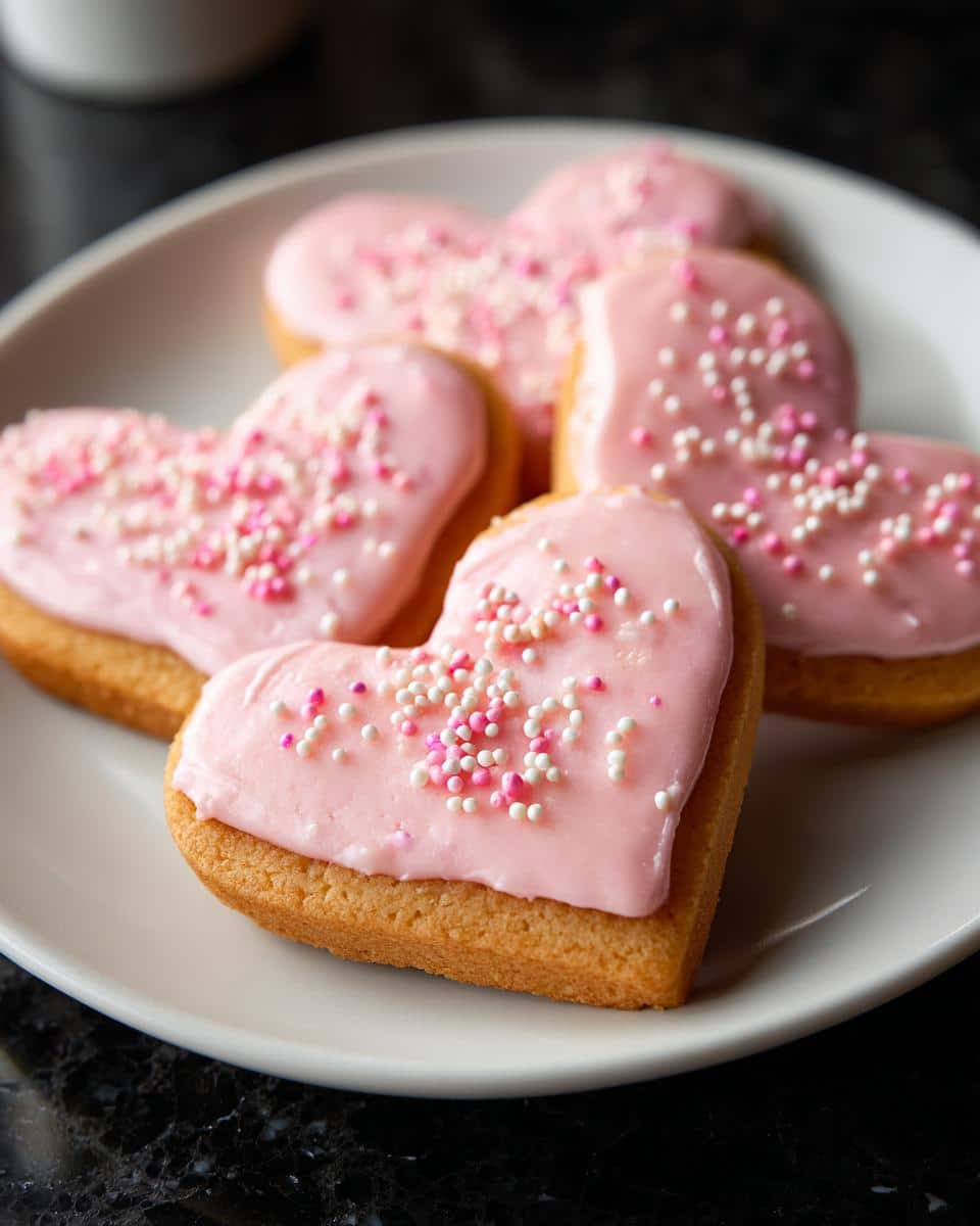 Frosted Heart Sugar Cookie Bars - detail 3