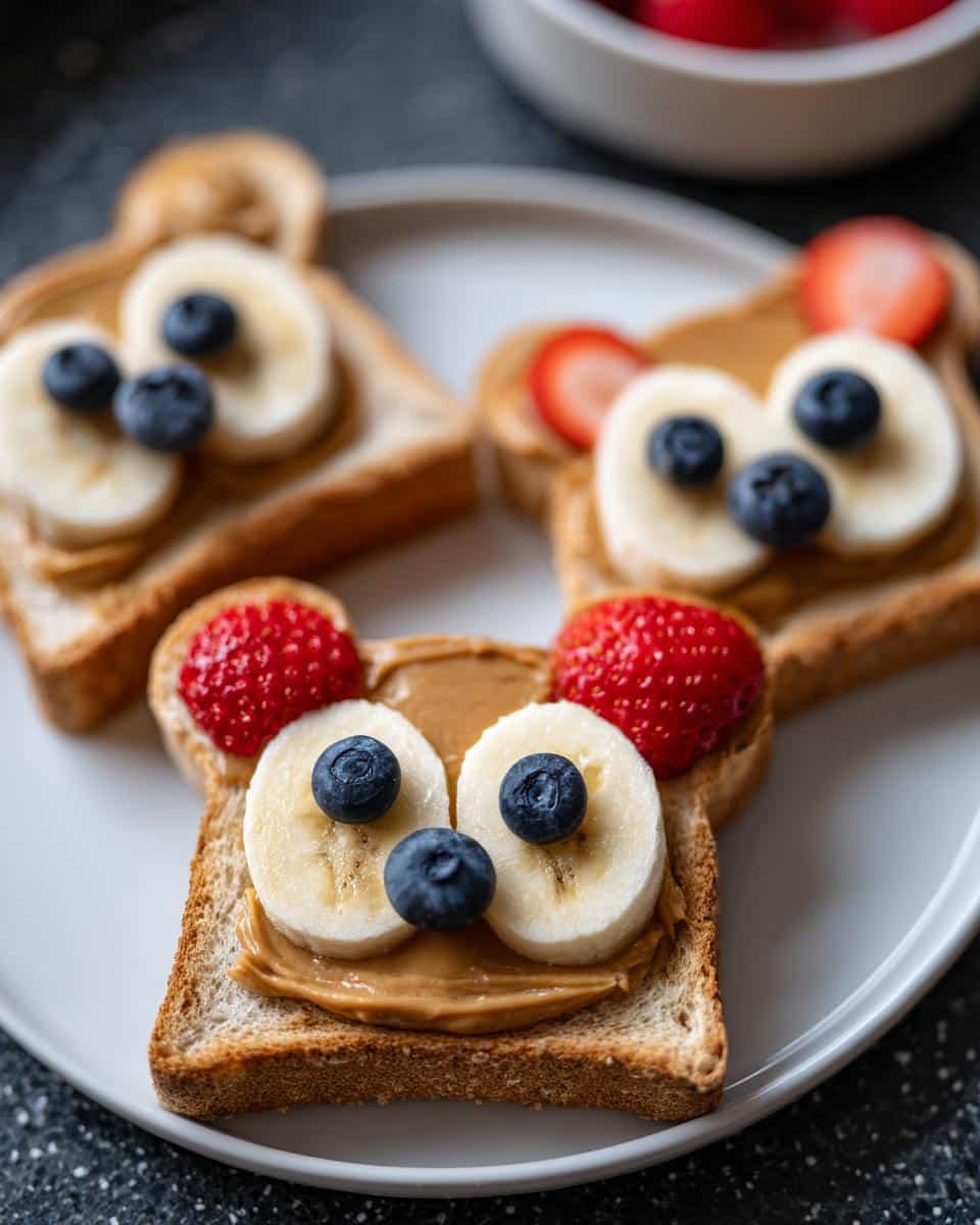 Fruity Teddy Bear Toasts - detail 2