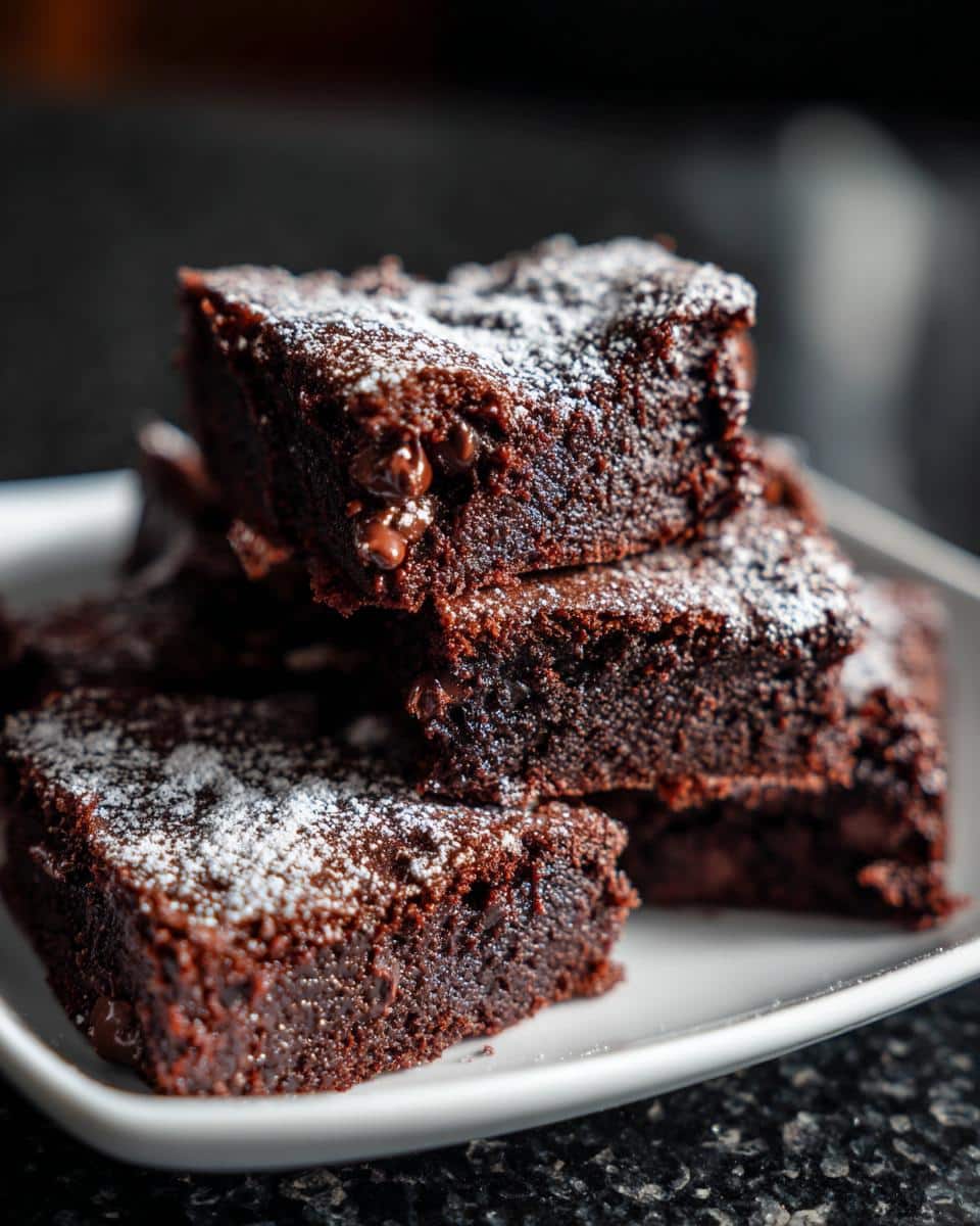 Fudgy Chocolate Heart Squares - detail 1