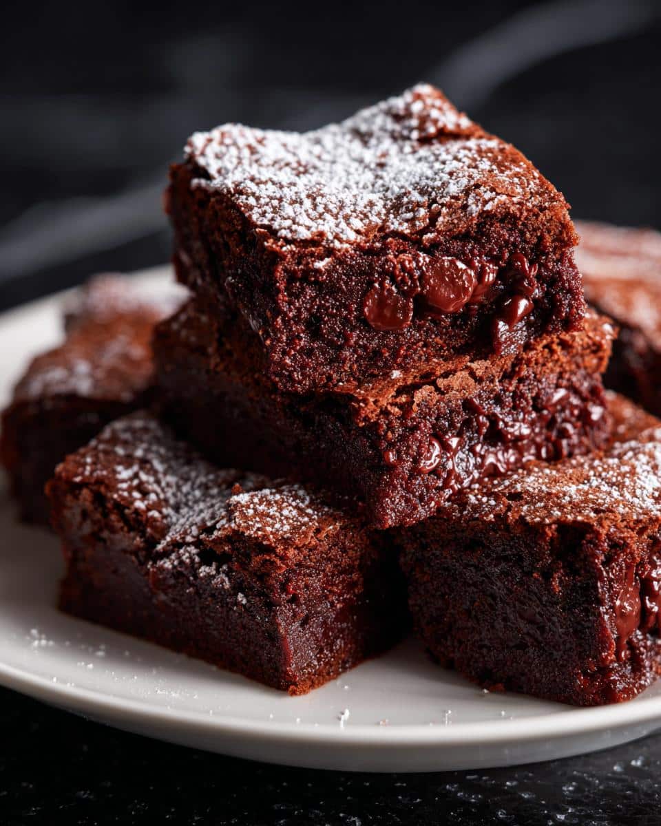 Fudgy Chocolate Heart Squares - detail 3