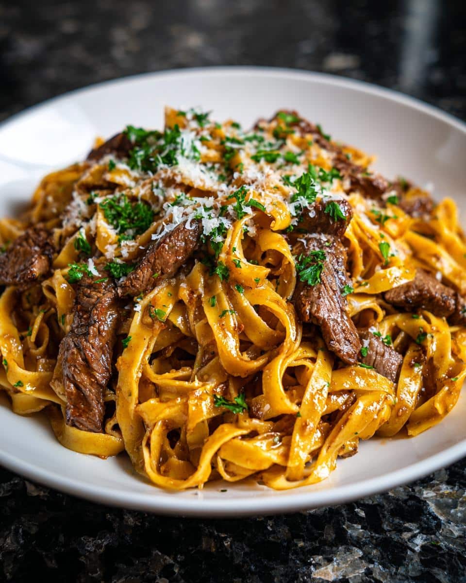 Garlic Butter Steak Pasta - detail 3
