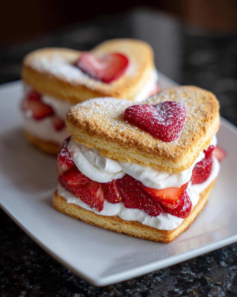 Heart-Shaped Strawberry Shortcakes - detail 2