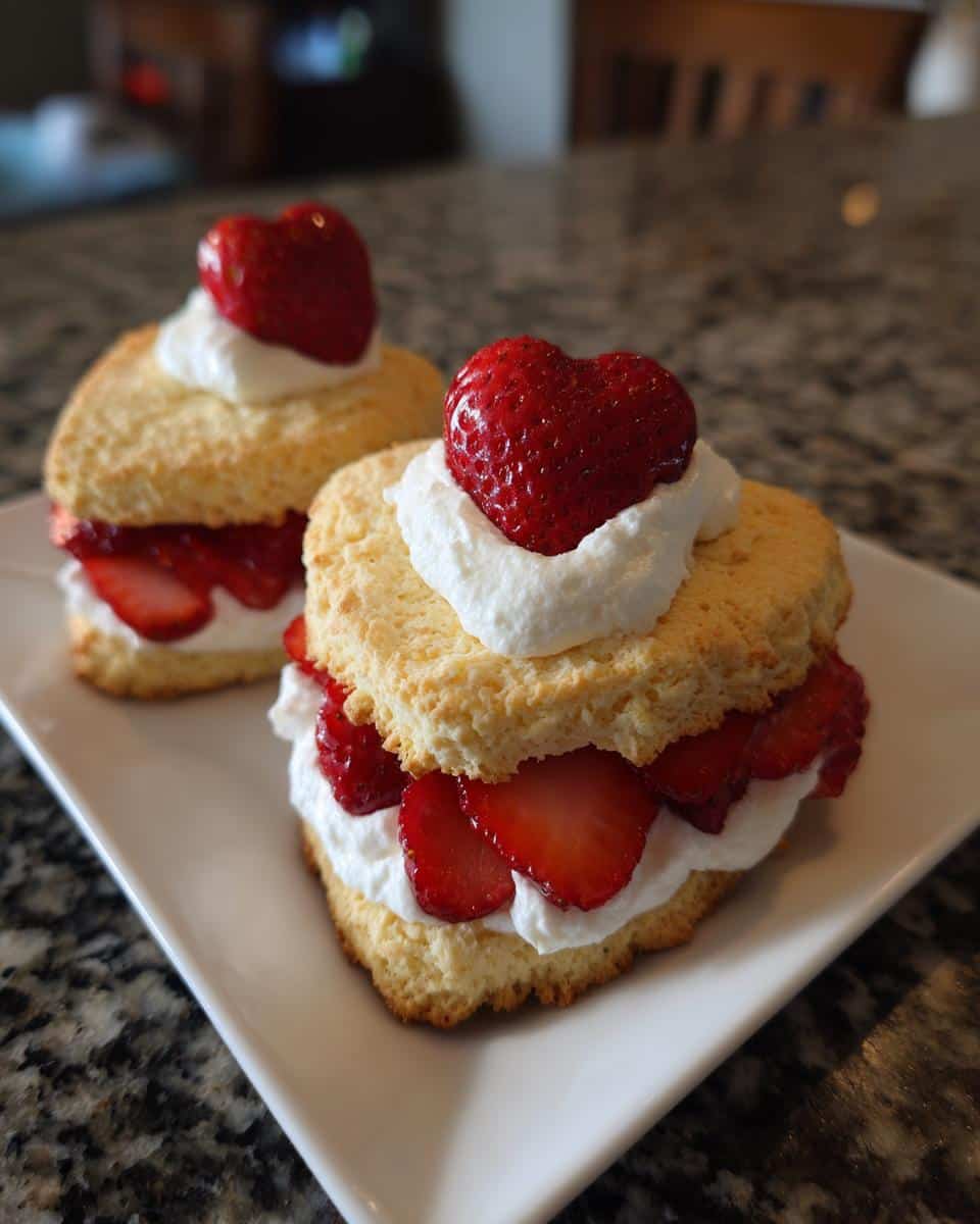 Heart-Shaped Strawberry Shortcakes - detail 3