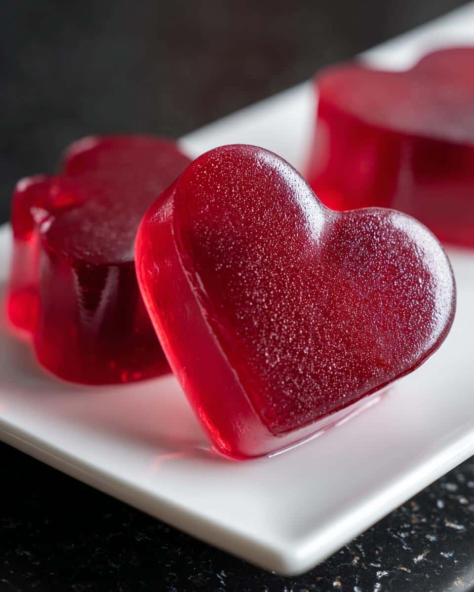 Hibiscus Heart Gelatin Cups - detail 3