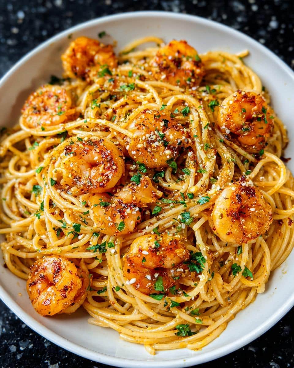 Honey Butter Garlic Shrimp Pasta - detail 3