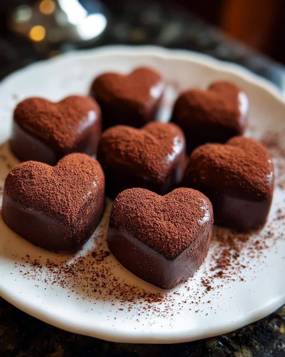 Lavender Honey Truffle Hearts - detail 2