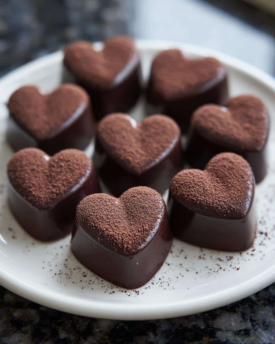 Lavender Honey Truffle Hearts - detail 3