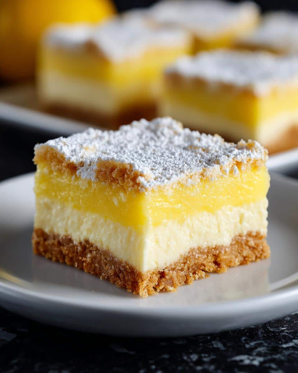 Lemon Icebox Bars - detail 3