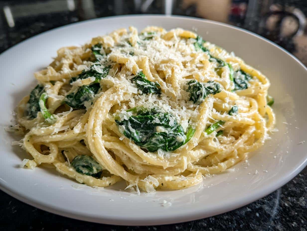 25-Minute Lemon Ricotta Pasta with Spinach – Creamy Bliss!