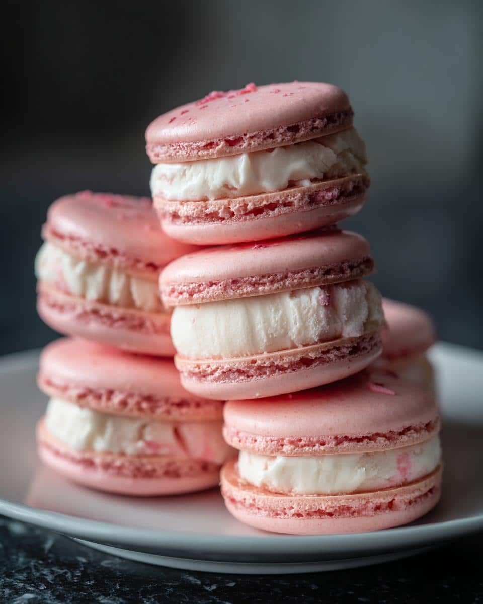 Macaron Ice Cream Sandwiches - detail 1